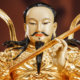 Yuantong all-copper painted statue of Emperor Zhenwu for worship