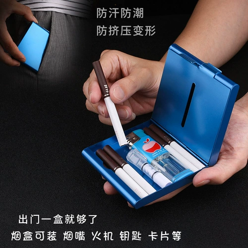 Мужской портативный ультратонкий металлический креативный портсигар, алюминиевый сплав, делается под заказ, подарок на день рождения