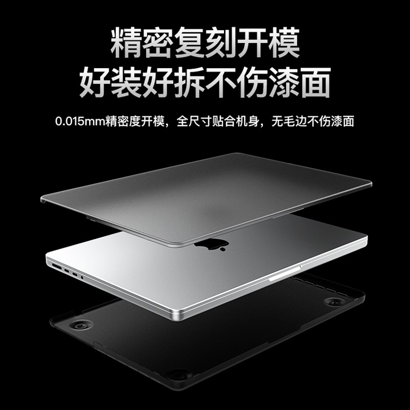 适用苹果macbookair保护壳mac笔记本2023款M2电脑pro套14寸13透明13.3磨砂macbookpro膜M3冰雾2024软16海砂15-图2