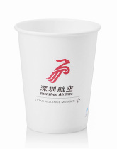 9 ounces ad cupcake disposable paper cup with lid thickened double showering film with cup cold drink cupcakes for LOGO