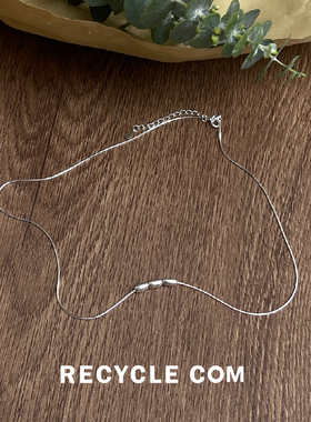 RECYCLES925米粒纯银项链