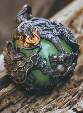 原创设计东海魂吊坠国风生肖龙