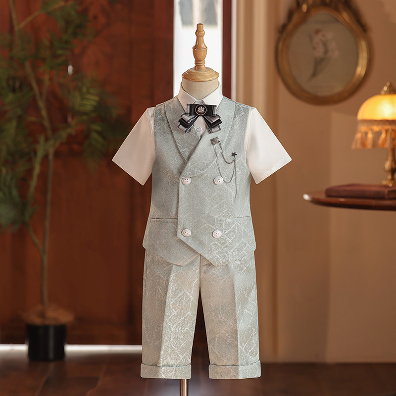 Little suit boy suit flower girl birthday dress