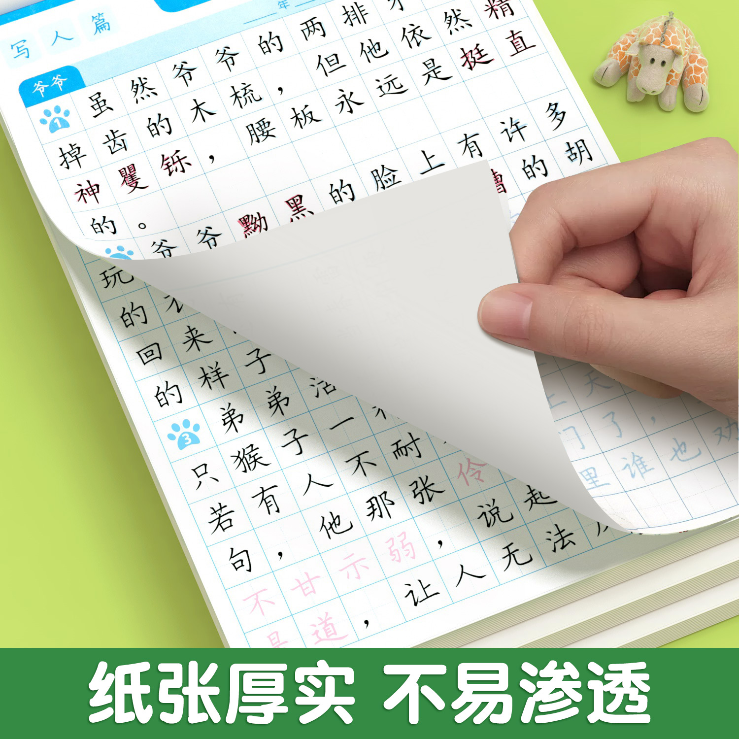 优美句子积累字帖大全小学生专用练字帖每日一练好词好句好段正楷三四年级上册60天句段篇五六语文钢笔楷书硬笔书法同步练字本摘抄 - 图1