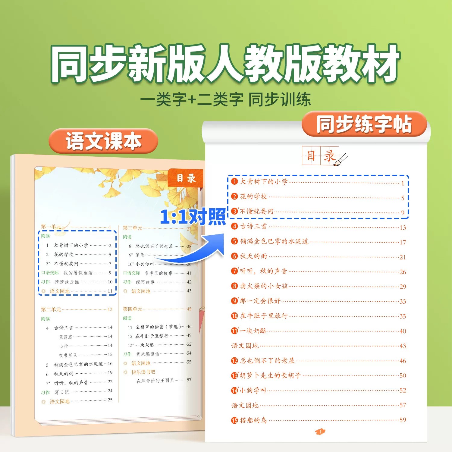 2026新版一年级上册练字帖 小学语文二年级三年级四年级五六下册人教版课本同步字帖每日一练1上带笔顺笔画 上学期一二类字练字本