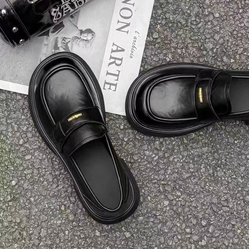 乐福鞋女2026春季新款英伦风厚底一脚蹬小皮鞋休闲软底百搭单鞋,淘宝优惠券,粉丝福利购,淘宝优惠卷