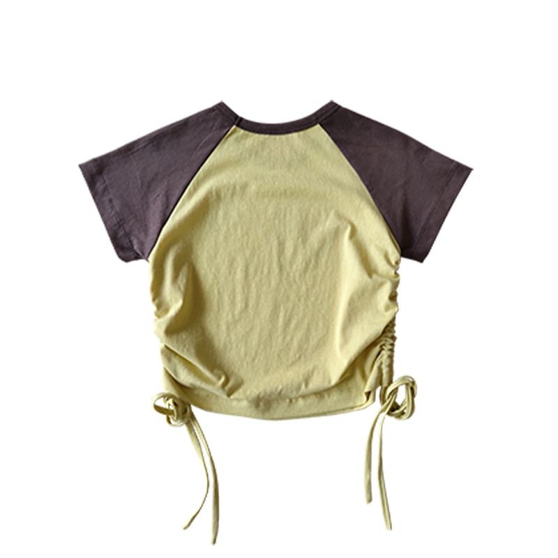 THE GOD PARTICLE时尚潮流圆领复古绑带T恤女CHENSHOP设计师品牌 - 图2
