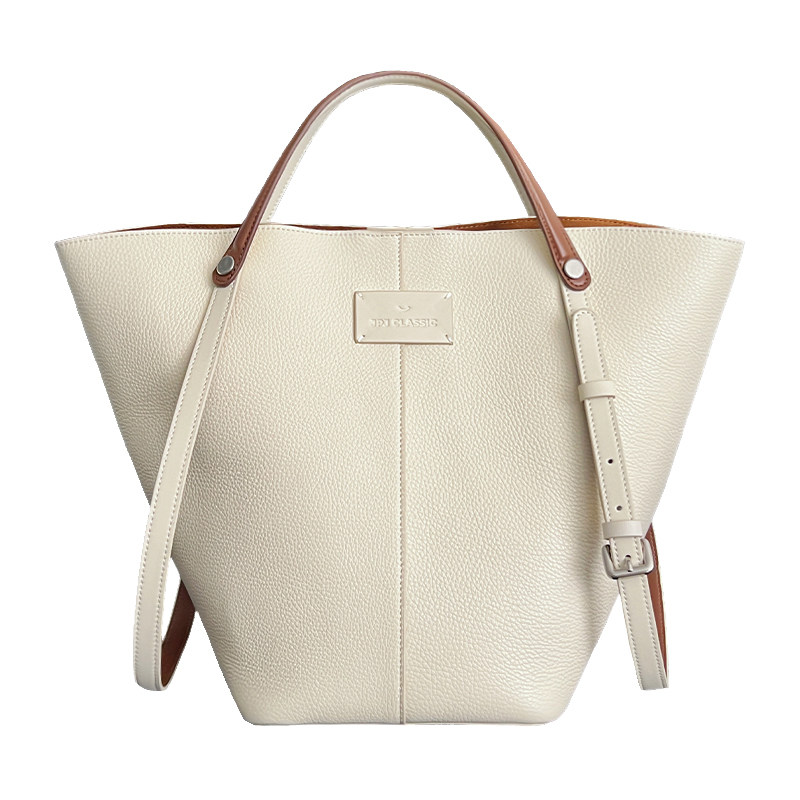 jpjclassic头层荔枝纹牛皮菜篮子水桶包单肩手提包腋下通勤包,淘宝优惠券,粉丝福利购,淘宝优惠卷