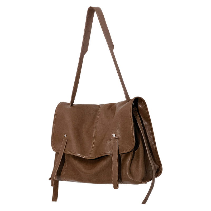 jpjclassic头层植鞣牛皮托特包女单肩斜挎邮差包软包通勤腋下包,淘宝优惠券,粉丝福利购,淘宝优惠卷