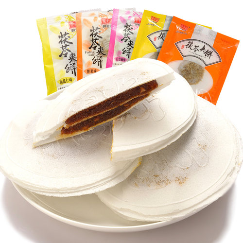 御食园传统茯苓夹饼果仁茯苓饼北京特产休闲糕点零食点心食品小吃 - 图3
