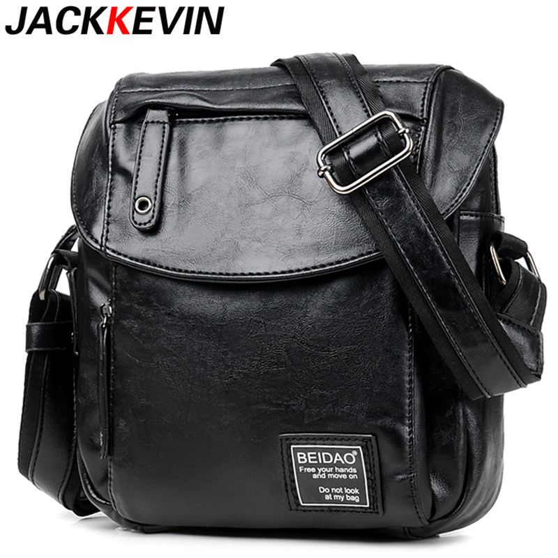 皮质单肩包商务休闲小男包男士包包 杰克凯文男士包袋