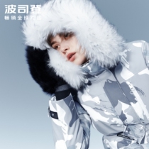 Bourgendon down jacket 2020 The new female extreme cold series The long version of the big fur collar goose down B00142326