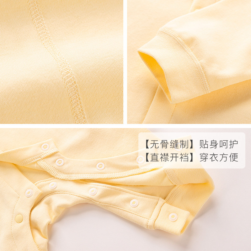 连体衣服秋季冬新生儿长袖宝宝睡衣 巴布乐园连身衣/爬服/哈衣