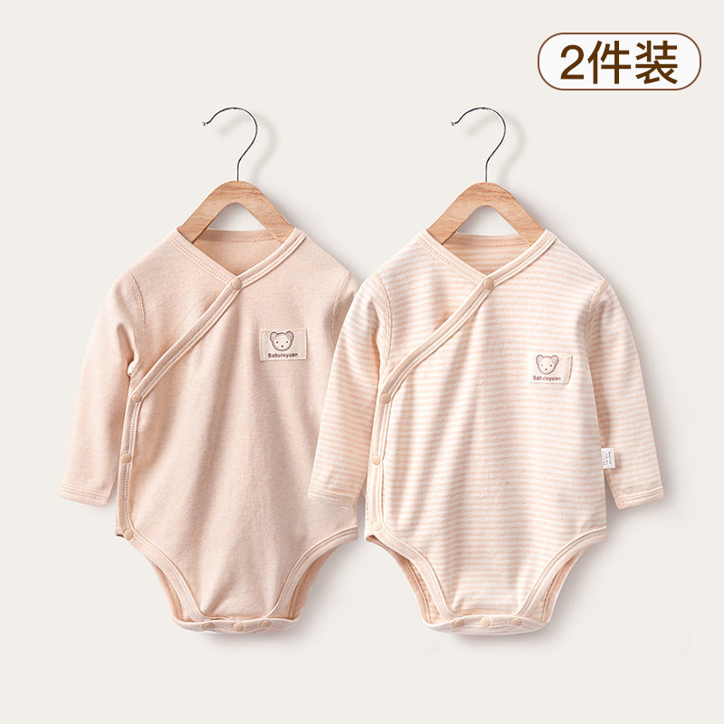 长袖婴儿衣服宝宝男彩棉加厚包屁衣 巴布乐园连身衣/爬服/哈衣