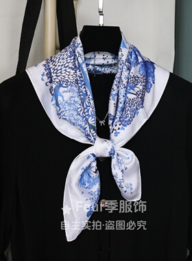 韩系多功能小方巾丝巾腰封屁帘女