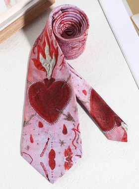 火焰领带品牌潮流领带女项链女款女士小众设计感送礼物女生品牌潮