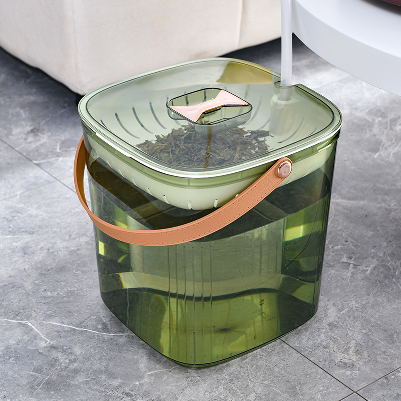 带提手茶水桶废水桶家用干湿分离茶台茶渣大容量茶几功夫茶茶桶 - 图3