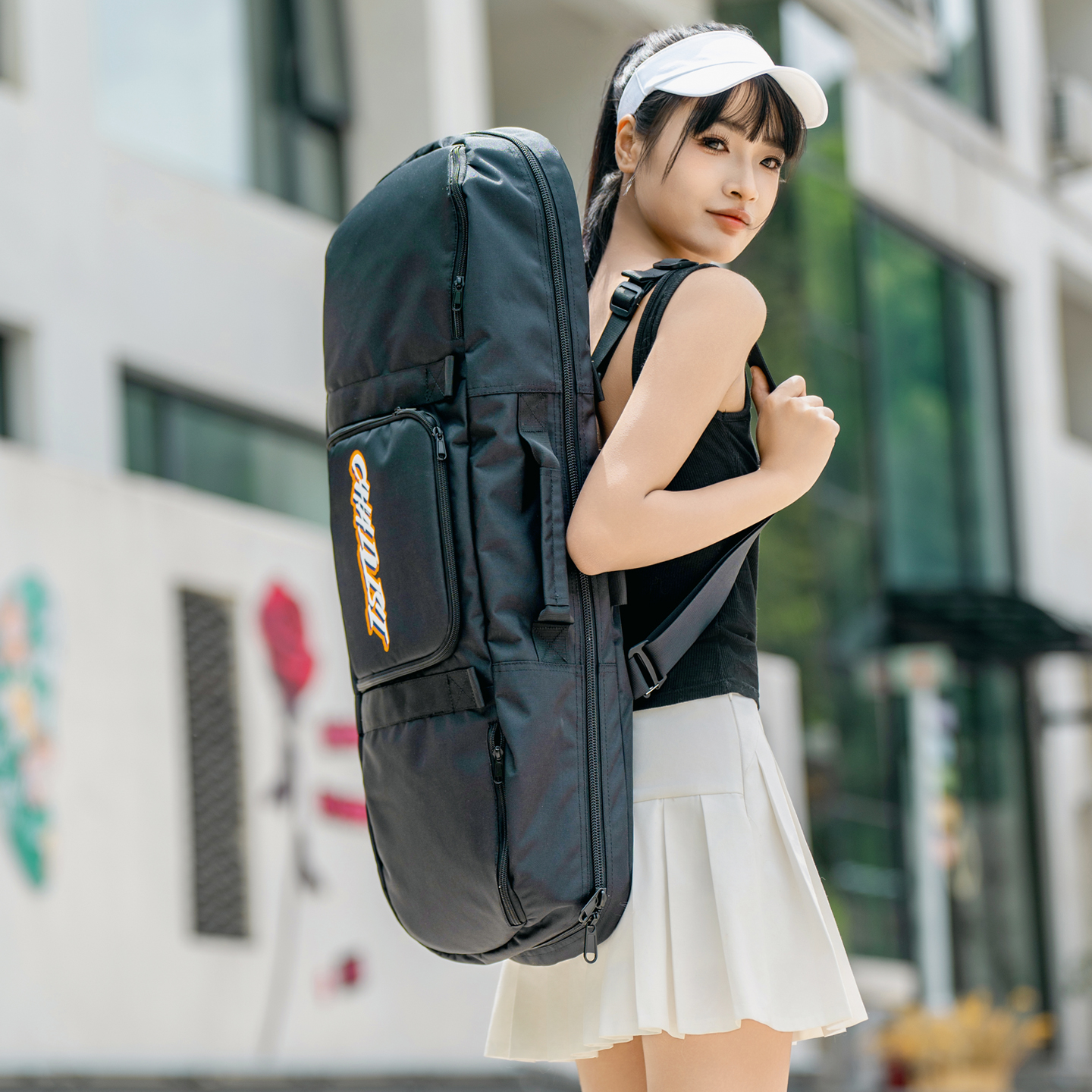 滑板包双翘板陆地冲浪板包护具收纳背包陆冲板包路冲板背包通用型 - 图0