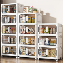 Free-to-install folding containing cabinet Baby wardrobe Home Childrens clothes finishing cabinet Zero food cabinet Miscellaneous Locker