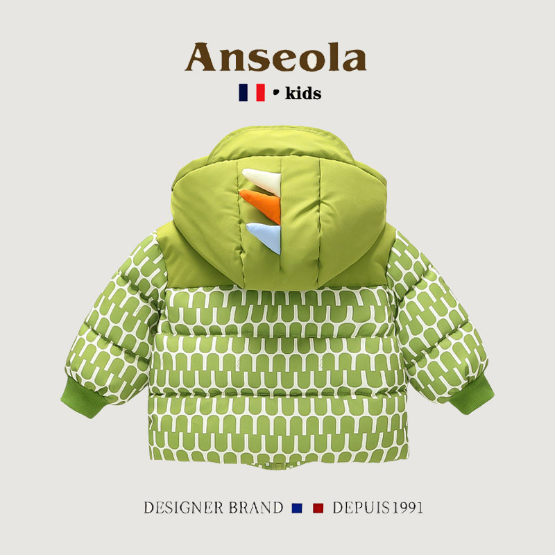 法国ANSEOLA男童棉服冬季新款中小童加厚保暖外套宝宝棉衣冬装潮,淘宝优惠券,粉丝福利购,淘宝优惠卷