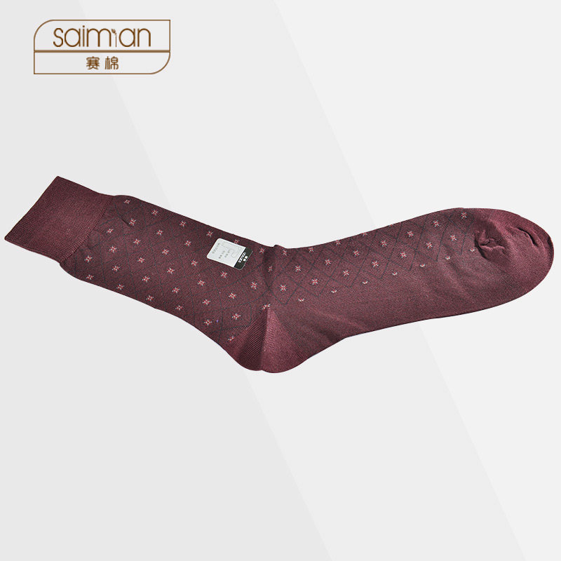 丝光棉透气提花抗皱商务长皮鞋袜子 赛棉短袜/打底袜/丝袜/美腿袜