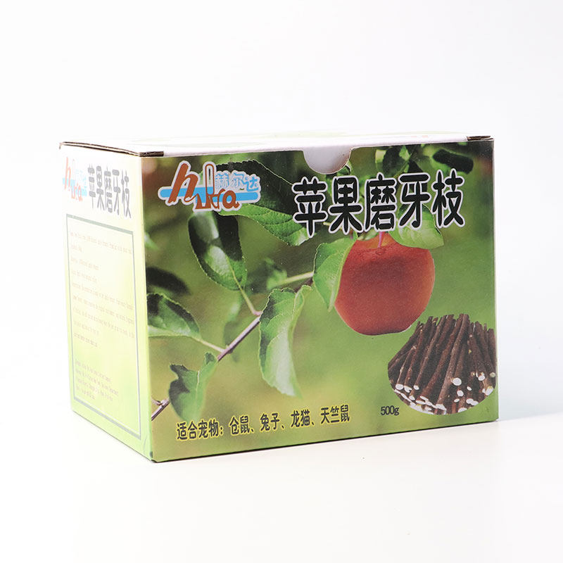 逸宠｜赫尔达盒装烘干苹果木枝龙猫兔子豚鼠磨牙产品无农药500G装,淘宝优惠券,粉丝福利购,淘宝优惠卷