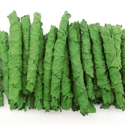 绿绿的磨牙桑叶卷木瓜叶高营养兔子龙猫荷兰猪牧草豚鼠干草 - 图3