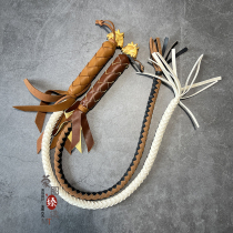 Inner Mongolia Crafts Horse Whip Leather Whip Handmade Mongolian Riding Dance Performances Performance Props Children Whip