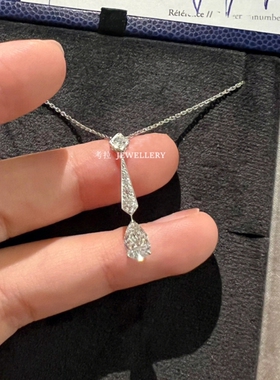 纯银一滴泪星河泪滴项链