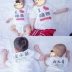 Gia đình cha mẹ tùy chỉnh của bốn mùa hè bãi biển tay áo ngắn cotton lưới màu đỏ đại dương thở hổn hển thời trang của phụ nữ - Trang phục dành cho cha mẹ và con Trang phục dành cho cha mẹ và con