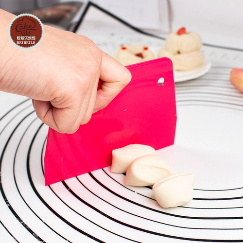 Sanneng Craking Intool, режущий порошок колбасы с ножом, пластиковый мягкий скребок для кремового крема для резки тесто