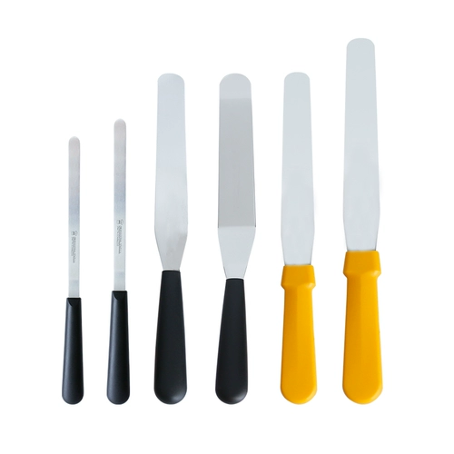 Sanneng выпечка 8/10 дюйма декоративный торт, сглаживающий кремовый скребок для скребки из нержавеющей стали отчаяния SN4778