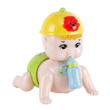 婴幼儿奶瓶爬娃6-12个月8宝宝电动引导爬行娃娃玩具0-1岁