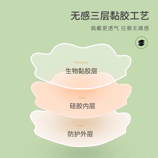 胸贴女夏季婚纱用聚拢上托防下垂大胸硅胶提拉隐形防凸点吊带乳贴