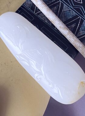 新疆和田玉籽料羊脂白玉把件清仓