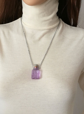 大空间储物装朱砂吊坠随身项链