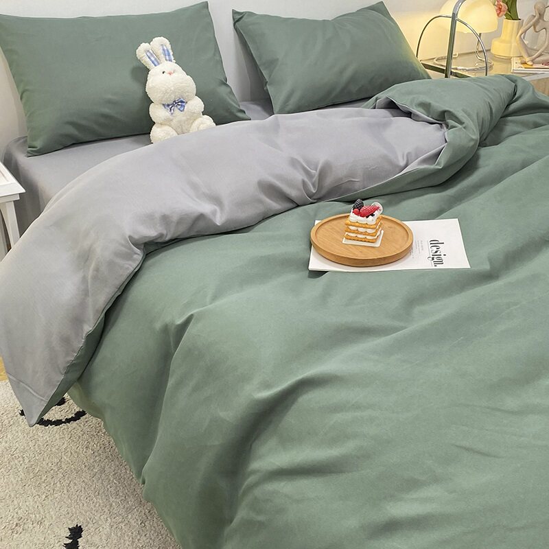 四件套春秋水洗棉床单三件套冬被子 金柒家纺床品套件/四件套/多件套