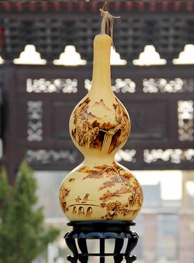 烙画葫芦摆件工艺品天然