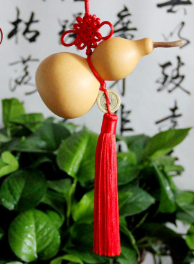 臻善缘铜钱太极八卦雕刻小葫芦