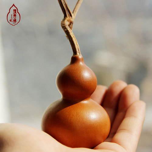 天然把玩手捻文玩小葫芦摆件老皮包浆宝葫芦收藏精品龙头手把件 - 图1