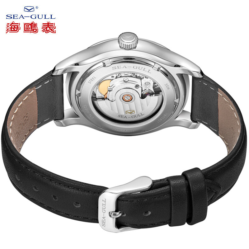 seagull男自动机械表中性防水表 海鸥表赢时国产腕表