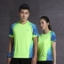 Li Ning áo thun thể thao nam quần áo nhanh khô nữ vòng cổ ngắn tay cạnh tranh đào tạo quần áo áo rộng chạy cỡ lớn Trung Quốc - Áo phông thể thao Áo phông thể thao