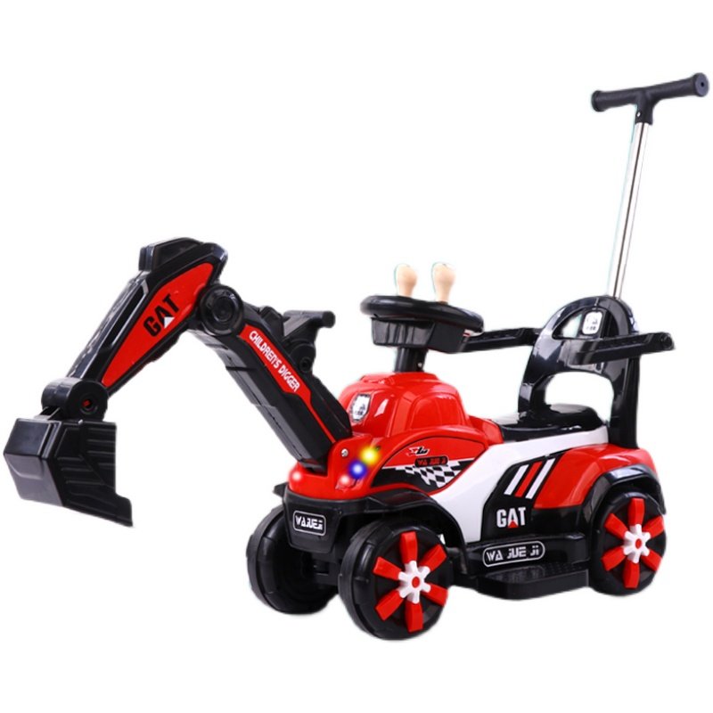 儿童电动挖土机男女小孩工程车宝宝可坐充电玩具车大号婴儿挖掘机,淘宝优惠券,粉丝福利购,淘宝优惠卷