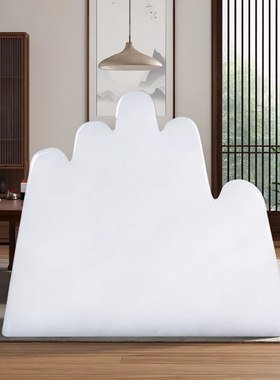 天然玉石白玉五指山摆件石敢当