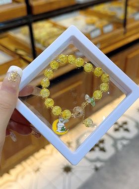 同款学生爆花琉璃手链手工