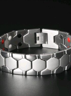 欧美跨境热卖男士可拆卸磁石手链