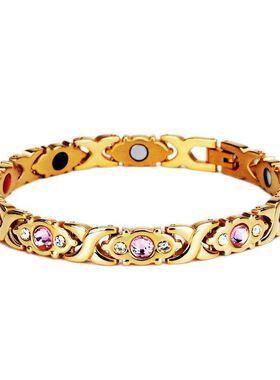 跨境可拆卸交叉镶钻手链欧美时尚