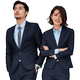 Trang phục chuyên nghiệp phù hợp với nam giới và phụ nữ với cùng một bộ đồ mùa thu và mùa đông Bộ đồ công cụ mới - Bộ đồ đồ bộ pijama Bộ đồ