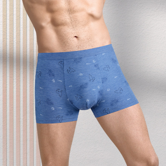 Jingya Men's Printed Antibacterial Square Corner