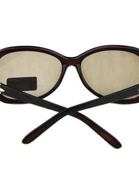 水晶石头太阳镜女蝴蝶款时尚墨镜防强光防辐射骑车旅游防护石头镜